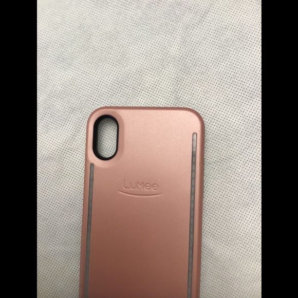 NWD $70 Lumee LED Lighted Apple iPhone X‎ Case Rose - Picture 9 of 12